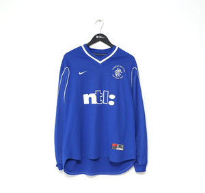 1999/00 KANCHELSKIS #7 Rangers Nike Scottish Cup Final Home Football Shirt (XL)