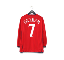 Load image into Gallery viewer, 2002/04 BECKHAM #7 England Vintage Umbro Away LS Football Shirt XL Argentina WC
