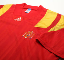 Load image into Gallery viewer, 1992/94 SPAIN Vintage adidas Equipment Home Football Shirt (XL)
