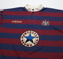 Load image into Gallery viewer, 1995/96 GINOLA #14 Newcastle United Vintage adidas Away Football Shirt (M)
