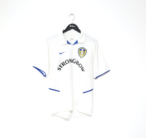 2002/03 MILNER #38 Leeds United Vintage Nike Home Football Shirt Jersey (S)