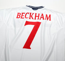 Load image into Gallery viewer, 1999/01 BECKHAM #7 England Vintage Umbro Home Football Shirt (M) Euro 2000
