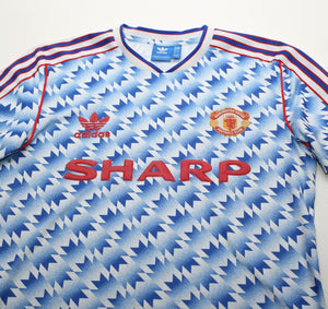 1990/92 MANCHESTER UNITED Retro adidas Originals Away Football Shirt (S/M)