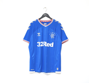 2019/20 RANGERS Hummel Home Football Shirt Jersey (L/XL)