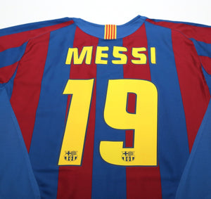 2005/06 MESSI #19 Barcelona Vintage Nike Home Football Shirt (S)