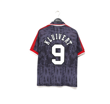 Load image into Gallery viewer, 1996/97 KLUIVERT #9 Ajax Vintage Umbro Away Football Shirt Jersey (L)
