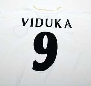 2000/02 VIDUKA #9 Leeds United Vintage Nike Home Football Shirt (L)