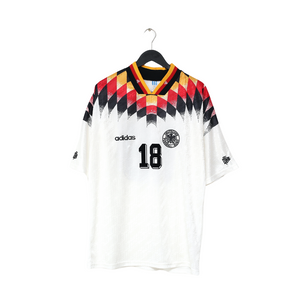 1994/96 KLINSMANN #18 Germany Vintage adidas Home Football Shirt (XL) USA 94