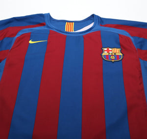 2005/06 MESSI #19 Barcelona Vintage Nike Home Football Shirt (S)