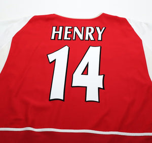 2002/04 HENRY #14 Arsenal Vintage Nike Home Football Shirt (XL)