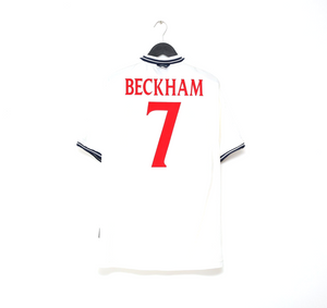 1999/01 BECKHAM #7 England Vintage Umbro Home Football Shirt (XL) Euro 2000