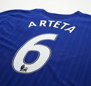 2007/08 ARTETA #6 Everton Vintage Umbro Home Football Shirt Jersey (XXL)