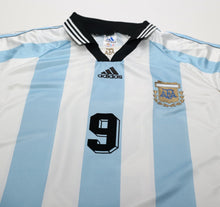 Load image into Gallery viewer, 1998/99 BATISTUTA #9 Argentina Vintage adidas Home Football Shirt (L) WC 98
