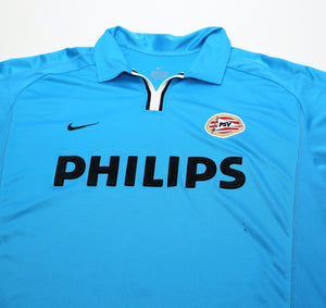 2001/02 KEZMAN #9 PSV Eindhoven Vintage Nike Away Football Shirt Jersey (XXL)
