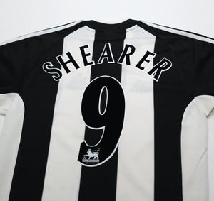 2001/03 SHEARER #9 Newcastle United Vintage adidas Home Football Shirt (S)