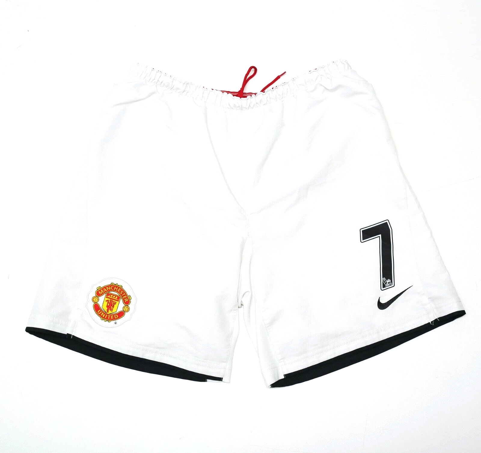 2007 09 RONALDO 7 Manchester United Vintage Nike Home Football Shorts S M