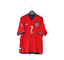 Load image into Gallery viewer, 2002/04 BECKHAM #7 England Vintage Umbro Away Football Shirt (XXL) Argentina WC
