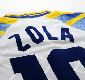 1996/97 ZOLA #10 Parma Vintage PUMA Home Football Shirt Jersey (XL)