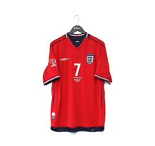 Load image into Gallery viewer, 2002/04 BECKHAM #7 England Vintage Umbro Away Football Shirt (XL) Argentina WC
