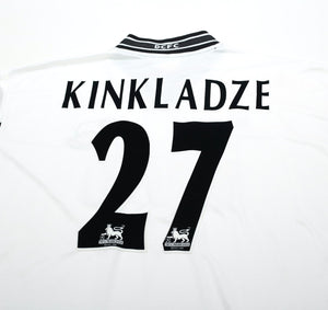 1999/01 KINKLADZE #27 Derby County Vintage PUMA Home Football Shirt (XL)