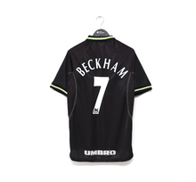 Load image into Gallery viewer, 1998/99 BECKHAM #7 Manchester United Vintage Umbro Third Football Shirt (L)
