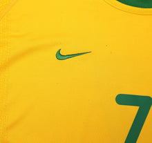 Load image into Gallery viewer, 2000/02 RONALDINHO #7 Brazil Vintage Nike Home Football Shirt (L) Olympics 2000
