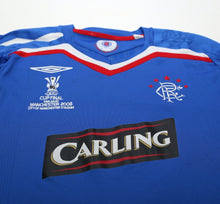 Load image into Gallery viewer, 2007/08 FERGUSON #6 Rangers Vintage Umbro UEFA Cup Final Football Shirt (L/XL)
