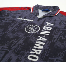 Load image into Gallery viewer, 1996/97 KLUIVERT #9 Ajax Vintage Umbro Away Football Shirt Jersey (L)
