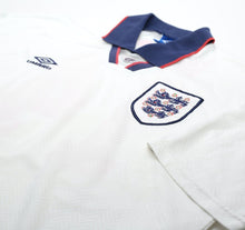 Load image into Gallery viewer, 1993/95 WRIGHT #14 England Vintage Umbro Home Football Shirt (L) US Cup 93
