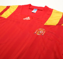 Load image into Gallery viewer, 1992/94 SPAIN Vintage adidas Equipment Home Football Shirt (XL)
