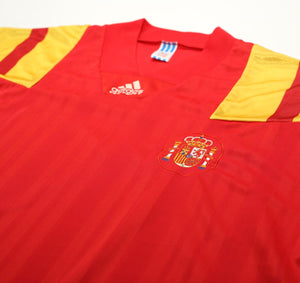 1992/94 SPAIN Vintage adidas Equipment Home Football Shirt (XL)