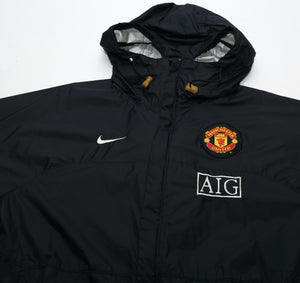 2006/08 MANCHESTER UNITED Vintage Nike Football Hooded Rain Jacket (M)