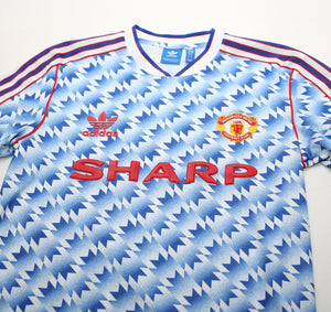 1990/92 MANCHESTER UNITED Retro adidas Originals Away Football Shirt (S/M)