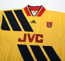 Load image into Gallery viewer, 1993/94 WRIGHT #8 Arsenal Retro adidas Equipment Away Football Shirt (S/M)
