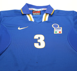 1996/97 MALDINI #3 Italy Vintage Nike Home Football Shirt (M) EURO 96