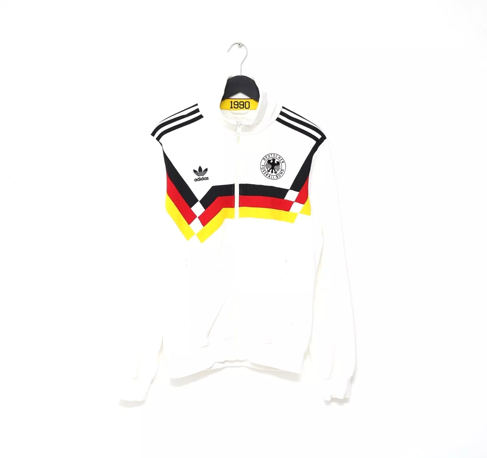 1990 GERMANY Retro adidas Originals Football Track Top Jacket M Italia 90