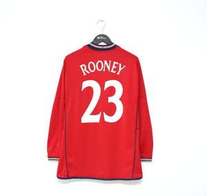 2002/04 ROONEY #23 England Vintage Umbro Away Debut Football Shirt