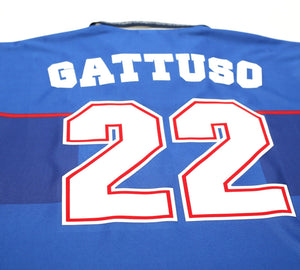 1997/99 GATTUSO #22 Rangers Vintage Nike European Home Football Shirt (XL)