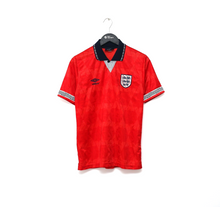 Load image into Gallery viewer, 1990/92 GASCOIGNE #19 England Retro Umbro Away Football Shirt (S) Italia 90
