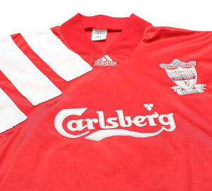 1992/93 LIVERPOOL Vintage adidas Centenary Home Football Shirt (M) 38/40