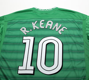 2003/04 R. KEANE #10 Ireland Vintage Umbro Home Football Shirt (XL)