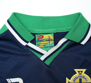 2000/02 NORTHERN IRELAND Vintage Patrick Away Football Shirt (Y/XS) 32/34