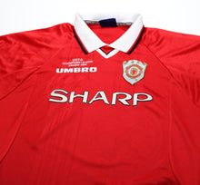 Load image into Gallery viewer, 1999/00 BECKHAM #7 Manchester United Vintage Umbro CL Winners Football Shirt M/L
