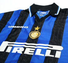 Load image into Gallery viewer, 1997/98 RONALDO #10 Inter Milan Vintage Umbro Home Football Away Shirt (L)
