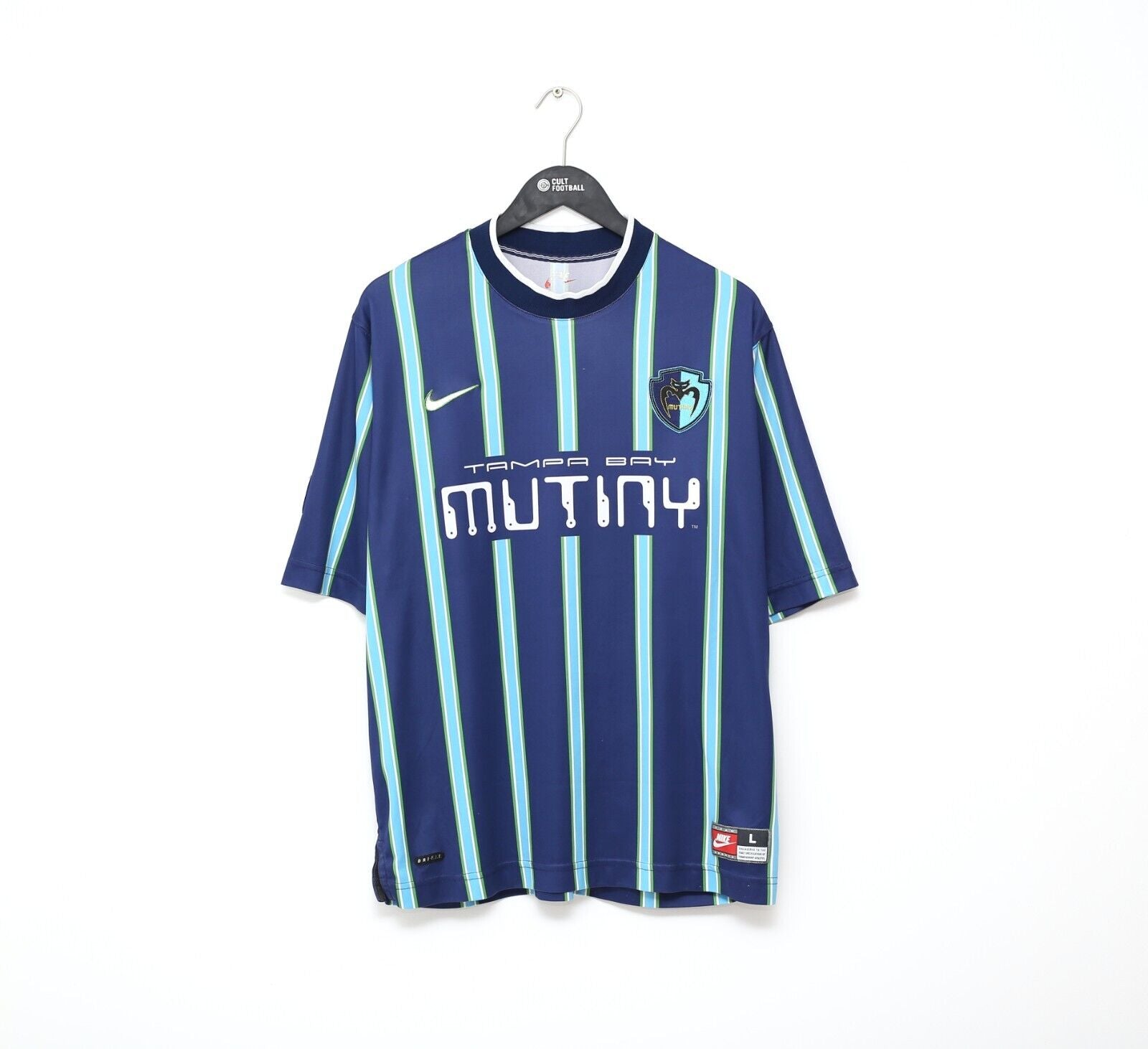 Tampa Bay Mutiny Vintage 90s Nike MLS Soccer Jersey Made in -  Denmark