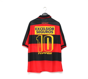 1998 SPORT RECIFE #10 Vintage Topper Home Football Shirt Jersey (XL)