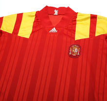 Load image into Gallery viewer, 1992/94 SPAIN Vintage adidas Equipment Player Issue Home Football Shirt (M)
