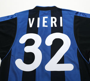 2000/01 VIERI #32 Inter Milan Vintage Nike Home Football Shirt Jersey (S/M)