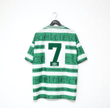 Load image into Gallery viewer, 1995/97 DI CANIO #7 Celtic Vintage Umbro Home Football Shirt Jersey (XL)
