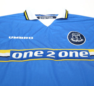 1997/99 MATERAZZI #15 Everton Vintage Umbro Home Football Shirt (XL) Italy Inter